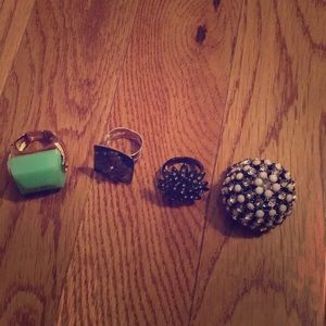 Various cocktail rings